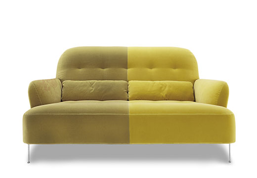 двухцветный диван