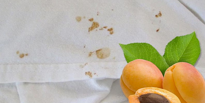 Чем отстирать пятно от абрикоса